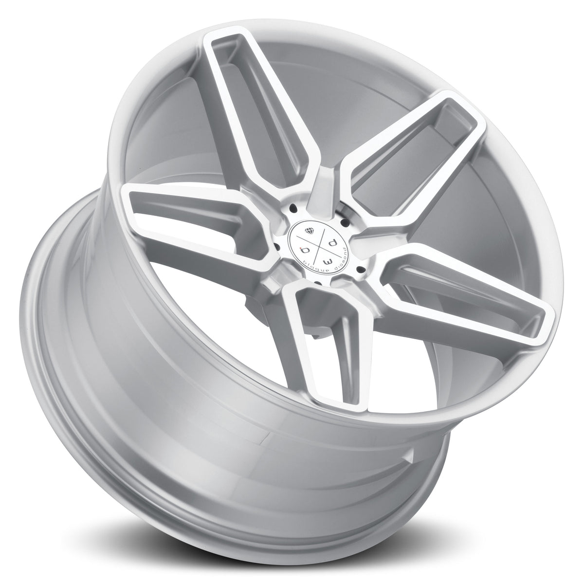 BD-17-5 Silver 22x10.5 Wheels Set - Machine Face Finish — 5x115