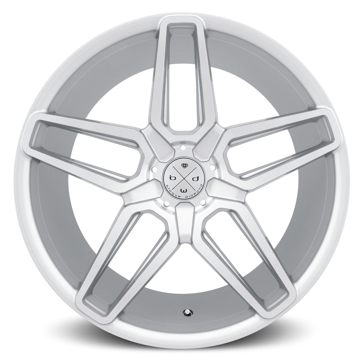 BD-17-5 22x9 Front | 22x10.5 Rear Silver w/ Machine Face Finish *NEW* (Set of 4 wheels)