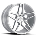 BD-17-5 22x9 Front | 22x10.5 Rear Silver w/ Machine Face Finish *NEW* (Set of 4 wheels)