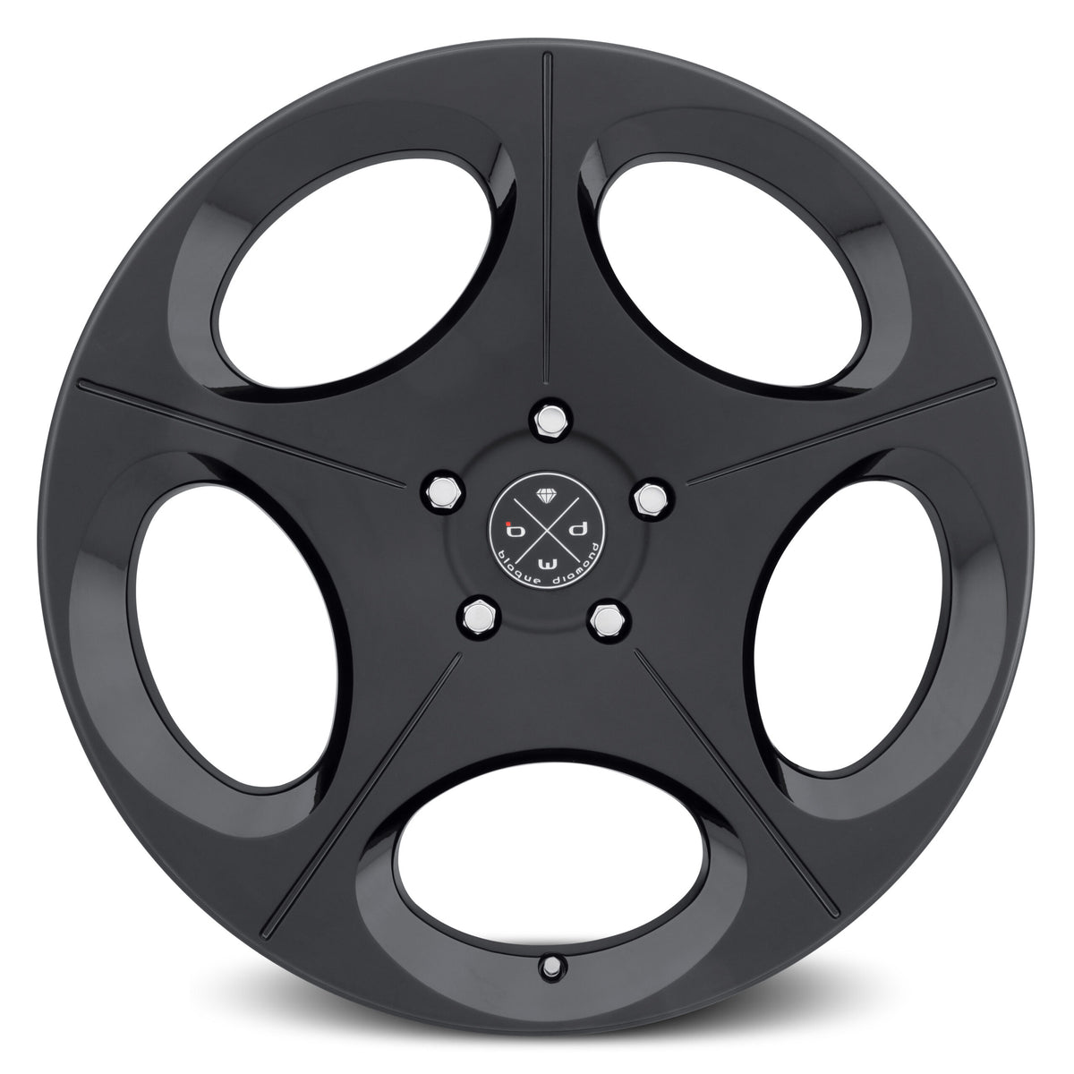 BD-77 20x10 Front | 20x10 Rear Gloss Black w/ Matte Black Face Finish *NEW* (Set of 4 wheels) — 5x120