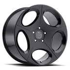 BD-77 20x10 Front | 20x10 Rear Gloss Black w/ Matte Black Face Finish *NEW* (Set of 4 wheels) — 5x120
