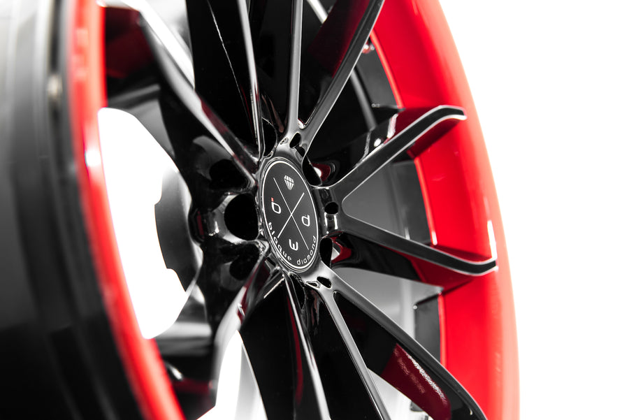 BD23 Gloss Black Face w/ Gloss Red Lip