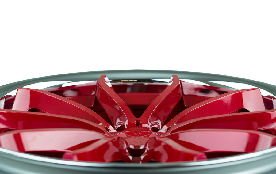 BD23 Red Center w/ Chrome Lip