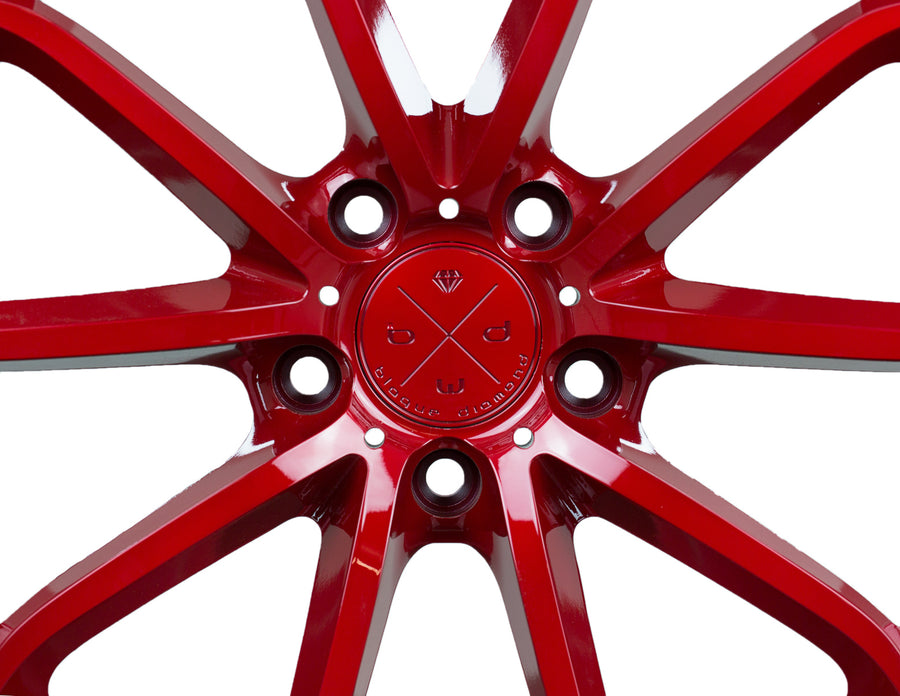 BD23 Red Center w/ Chrome Lip