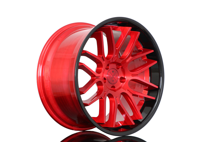 BD27 Brushed Candy Red w/ Gloss Black Lip