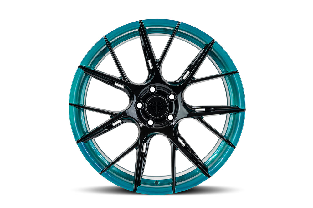 BD-F18 Gloss Black Face w/ Samoan Teal Barrel
