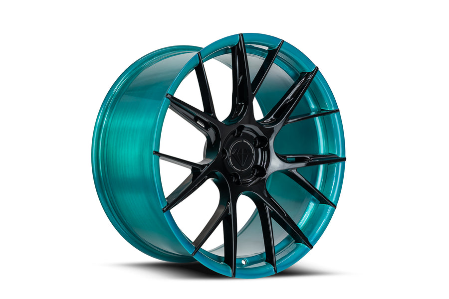 BD-F18 Gloss Black Face w/ Samoan Teal Barrel