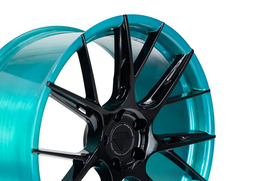 BD-F18 Gloss Black Face w/ Samoan Teal Barrel