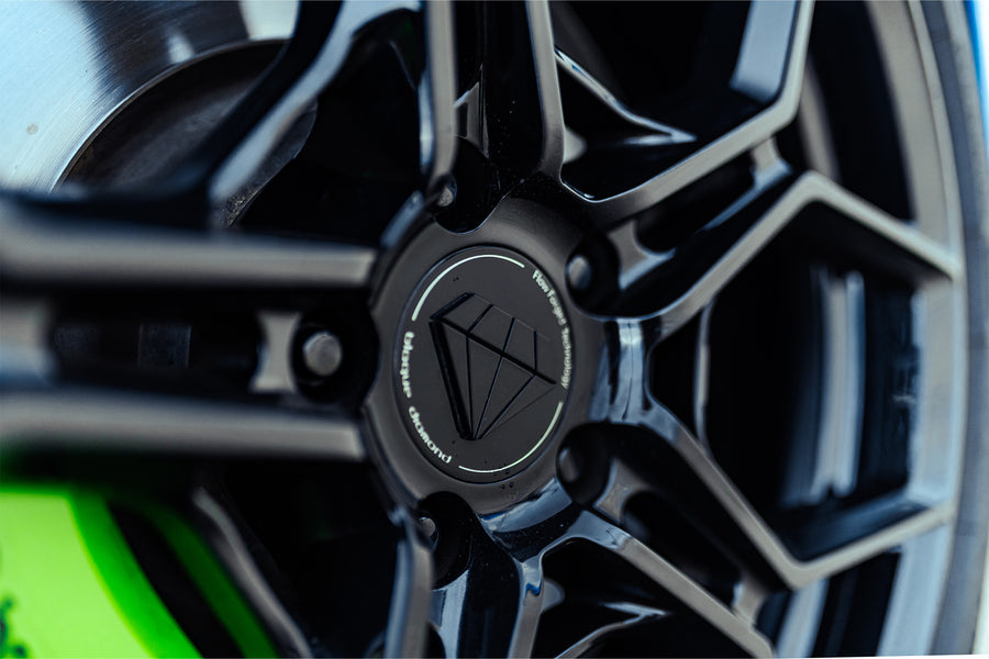 2024 Ford Mustang GT on Blaque Diamond F25 Gloss Black wheels.