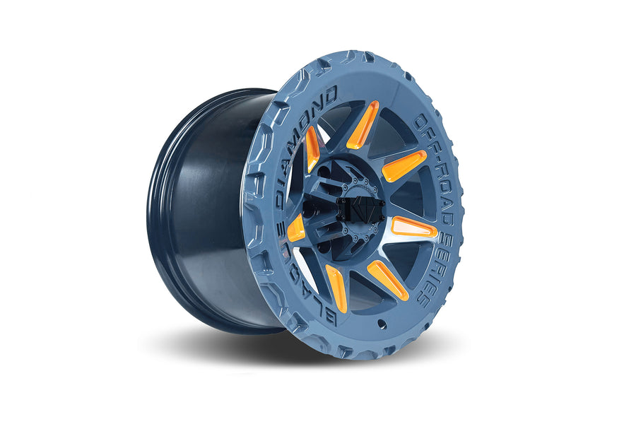 BD-O102 Azure Grey Metallic w/ Orange | Off-Road Series | Blaque Diamond
