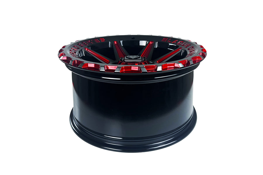 BD-O102 Tinted Machined Black w/ Candy Red | Off-road series | Blaque Diamond