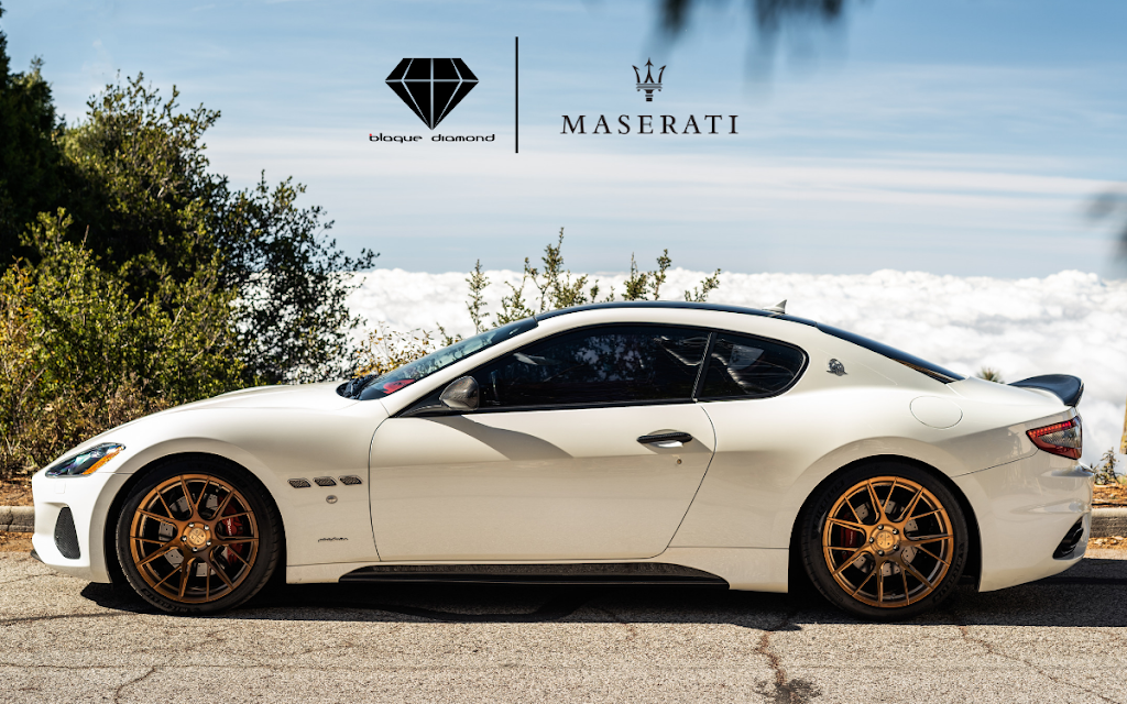 A 2019 Maserati GT with Blaque Diamond BD-F18 Bronze Wheels