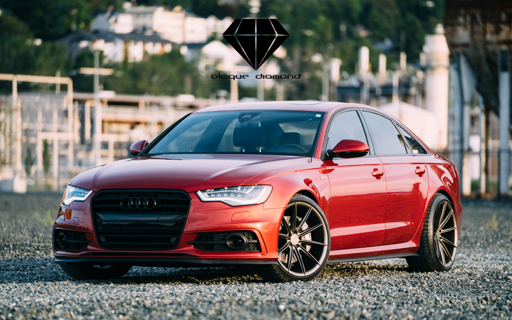 A Young man and his Red Audi A6 on 20" Blaque Diamond BD-11 Wheels