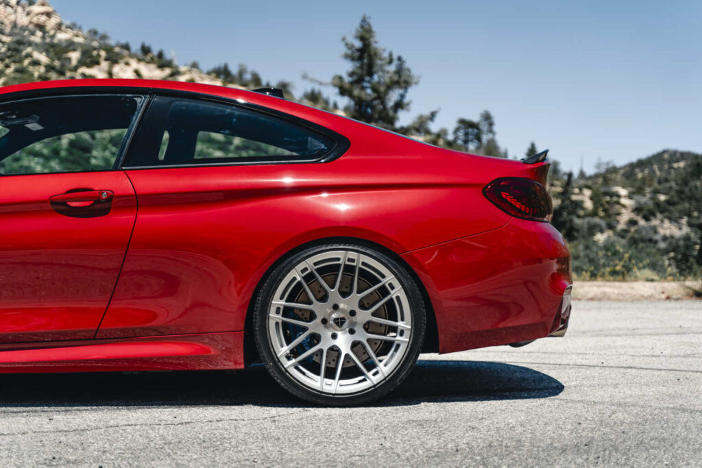 2020 BMW M4 Competition on Brushed Silver BD-F12's.