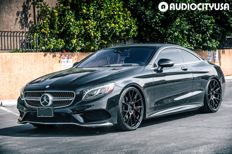 A 2015 Mercedes-Benz S550 on Blaque Diamond BD-F18 Gloss Black Wheels