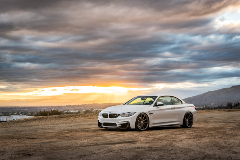 A 2016 BMW M4 on 20 Inch Blaque Diamond BD-11 Matte Antique Bronze Wheels