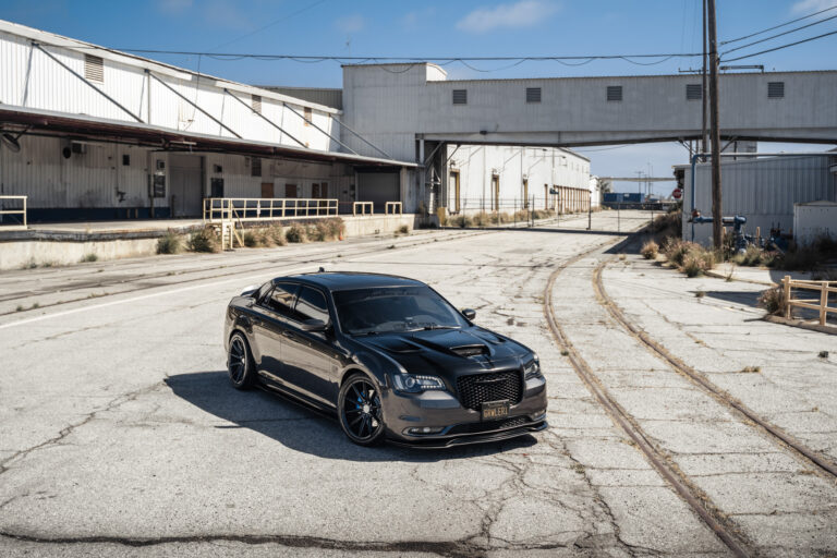 A 2016 Chrysler 300 S on Blaque Diamond BD-11 Gloss Black Wheels