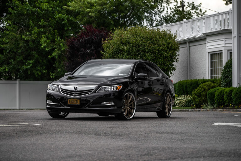 A 2017 Acura RLX on Blaque Diamond BD-23 Antique Matte Bronze Wheels