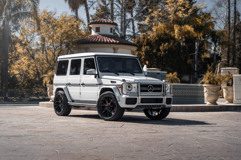 A 2017 Mercedes-Benz G63 AMG on Blaque Diamond BD-F18 Gloss Black Wheels