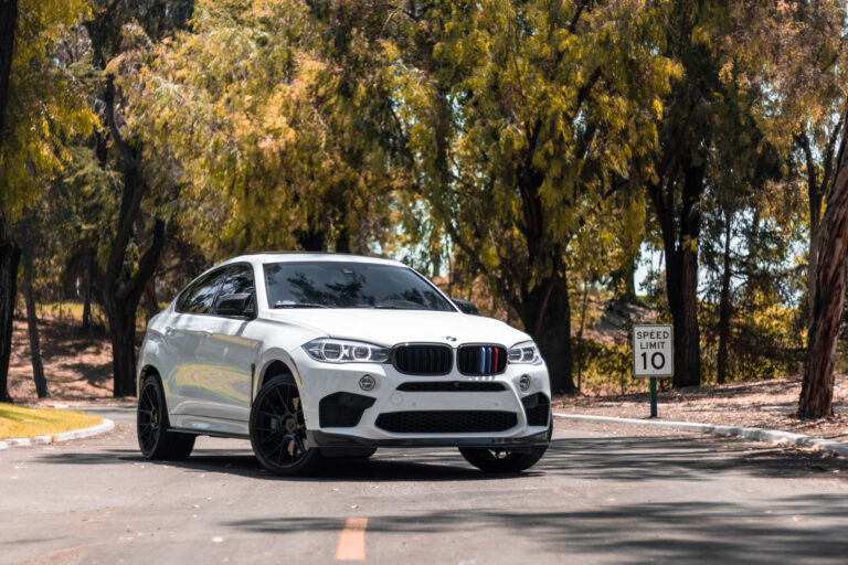 A 2018 BMW X6M on 22 Inch Blaque Diamond BD-F18 Gloss Black Wheels