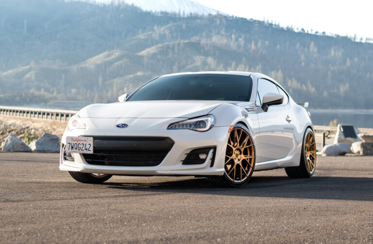 A 2018 Subaru BRZ on 19 Inch Blaque Diamond BD-F18 Bronze Wheels