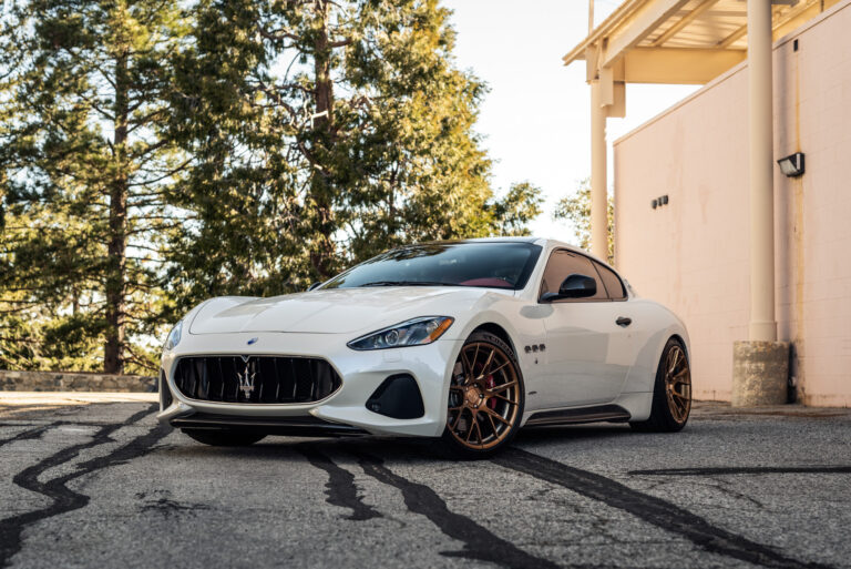 A 2019 Maserati GT on 22 Inch Blaque Diamond BD-F18 Bronze Wheels