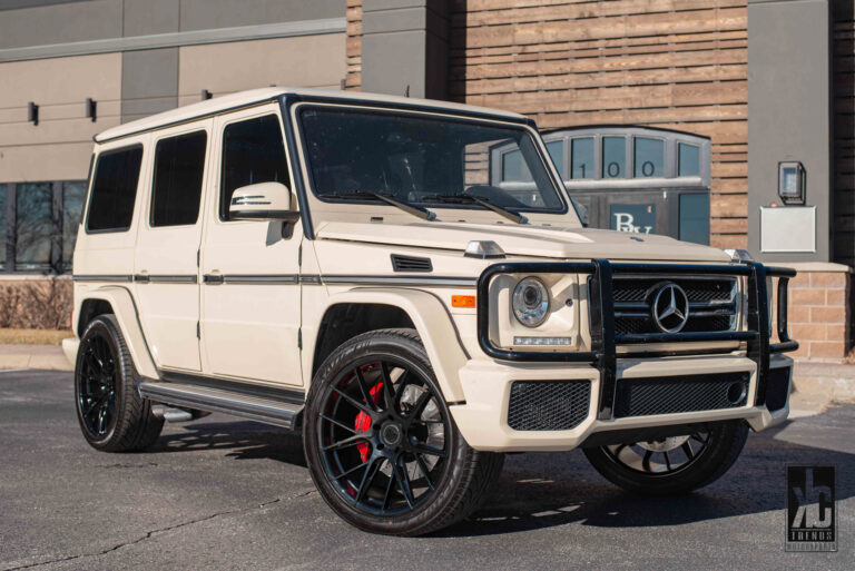 A 2019 Mercedes-Benz G63 AMG on Blaque Diamond BD-F18 Gloss Black Wheels