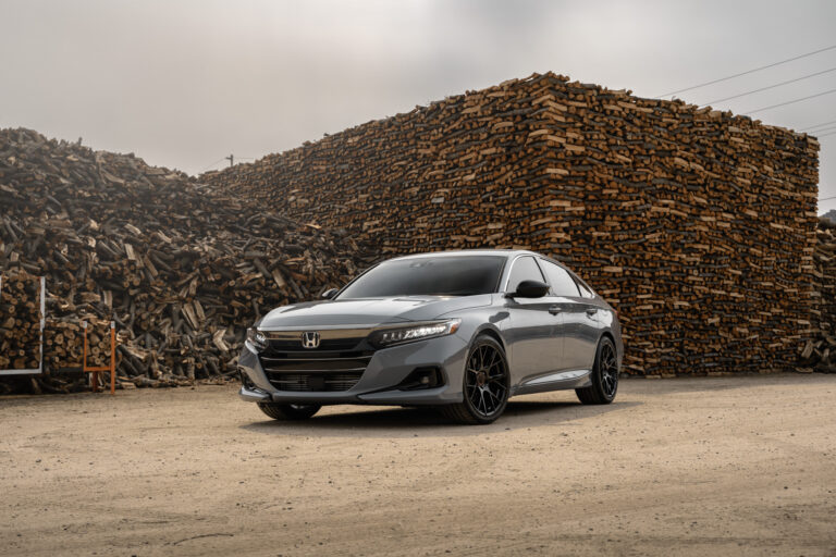 A 2021 Honda Accord on Blaque Diamond BD-F18 Gloss Black Wheels