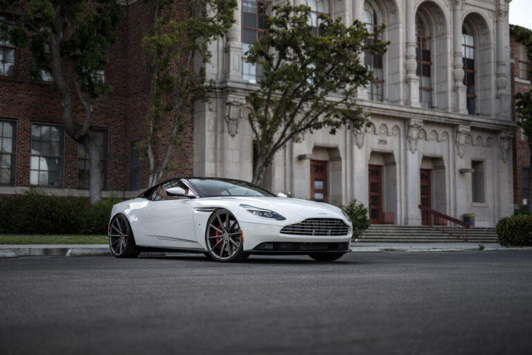 A 2017 Aston Martin DB11 on Blaque Diamond BD-11 Matte Bronze Wheels