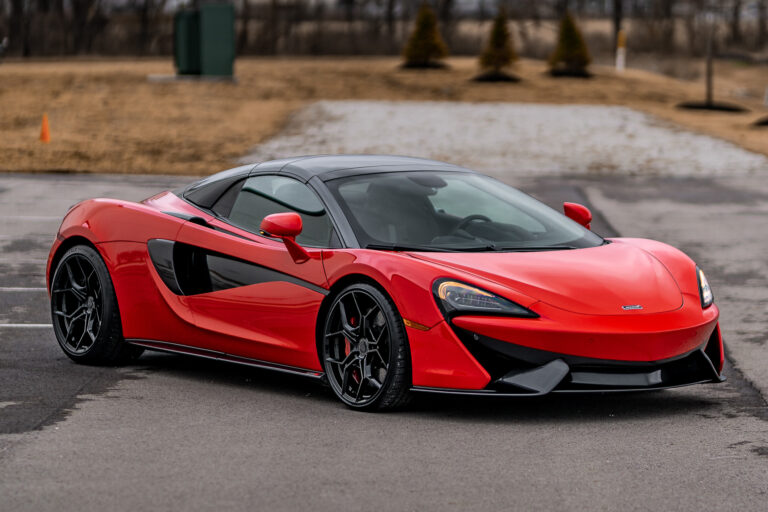 A 2020 McLaren 570s on 20 Inch Blaque Diamond BD-F25 Gloss Black Wheels