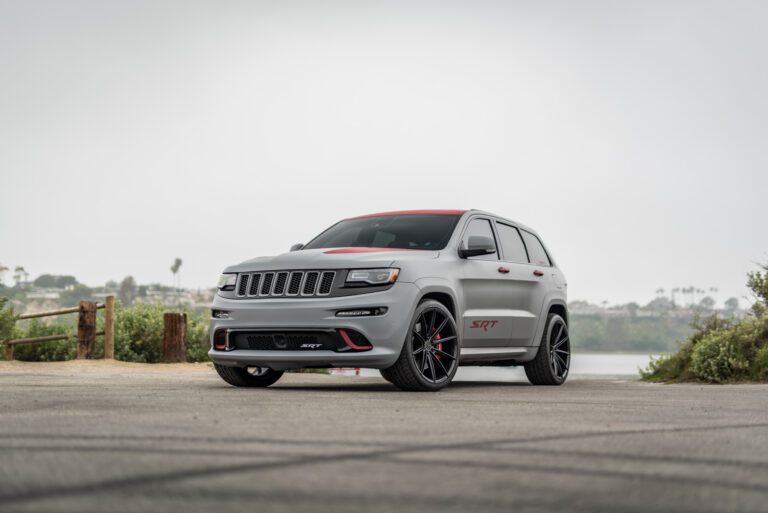 A 2014 Jeep Grand Cherokee SRT8 on Blaque Diamond BD11 Gloss Black Wheels