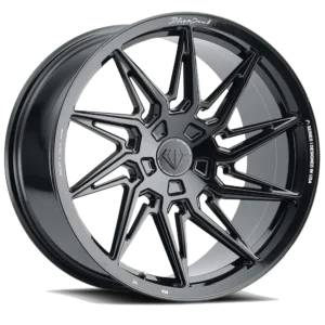 Blaque Diamond 5 Lug 20x11 Gloss Black Wheel Product Photo