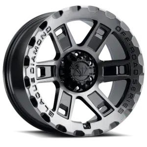 Blaque Diamond BD-O801 6 Lug 20x10 Matte Textured Black Wheel Product Photo