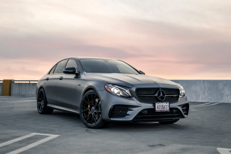 A 2019 Mercedes-Benz E53 on Blaque Diamond BD-F18 Gloss Black Wheels