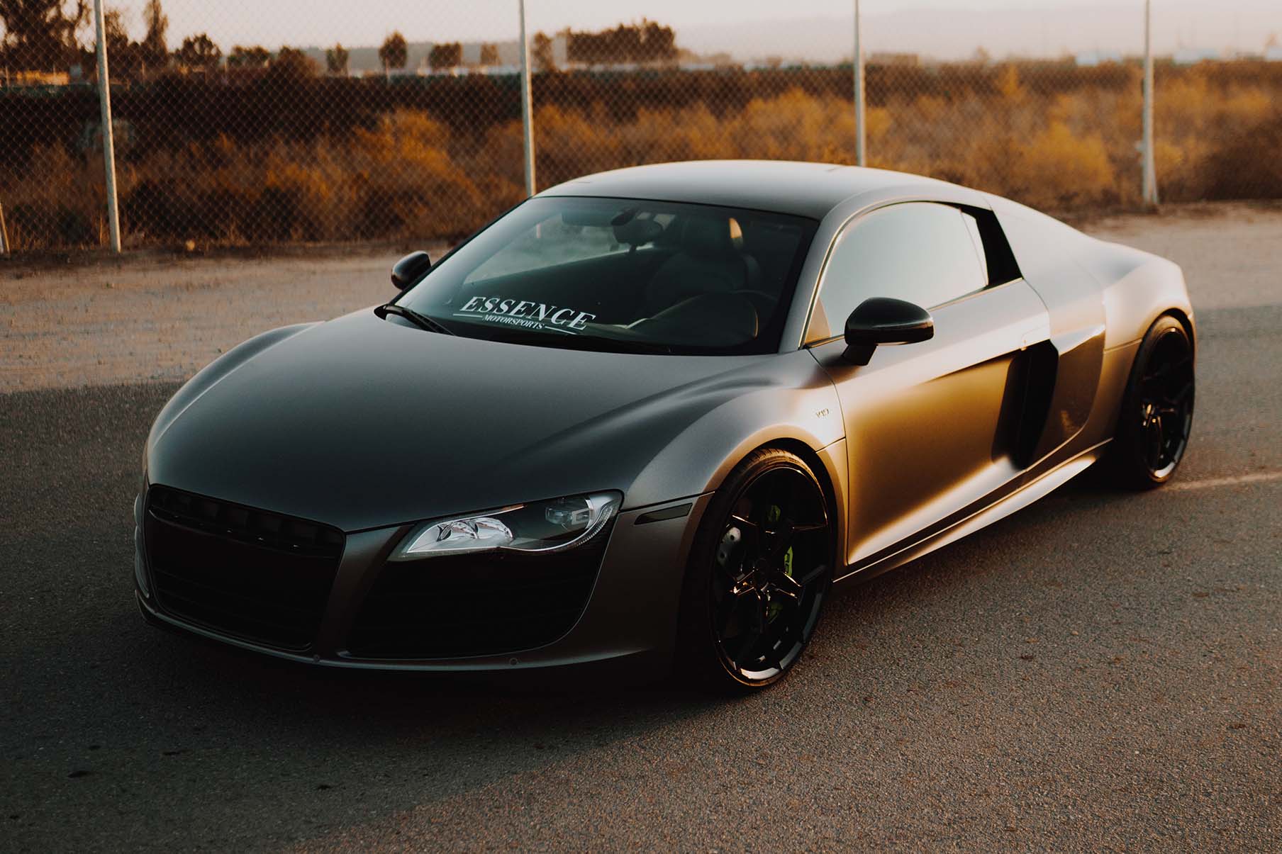 A 2010 Audi R8 V10 on Blaque Diamond BD-F25 Gloss Wheels