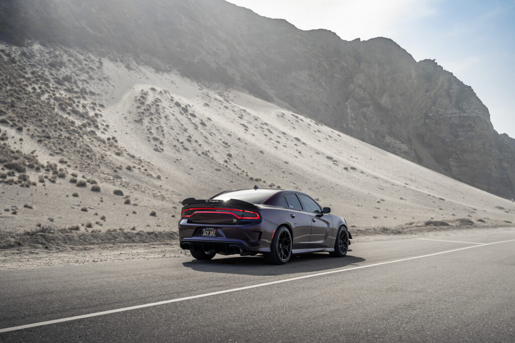 A 2019 Dodge Charger Scat Pack on Blaque Diamond BD-F25 Gloss Black Wheels