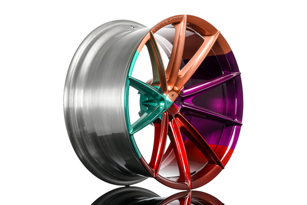 Blaque Diamond BD-11 Brushed Rainbow Classic Series Custom Finish Wheel Product Photo