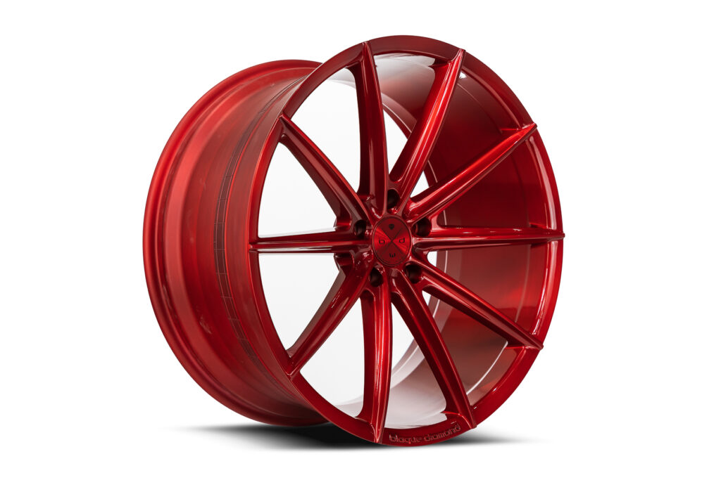 Blaque Diamond BD-11 Gloss Anodized Red Classic Series Custom Finish Wheel Product Photo