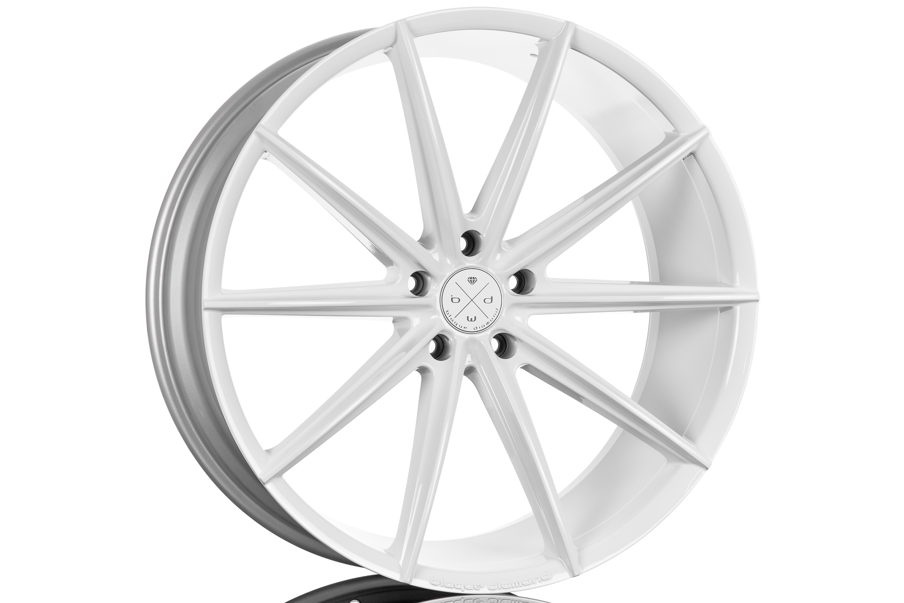 Blaque Diamond BD-11 Gloss White Classic Series Custom Finish Wheel Product Photo