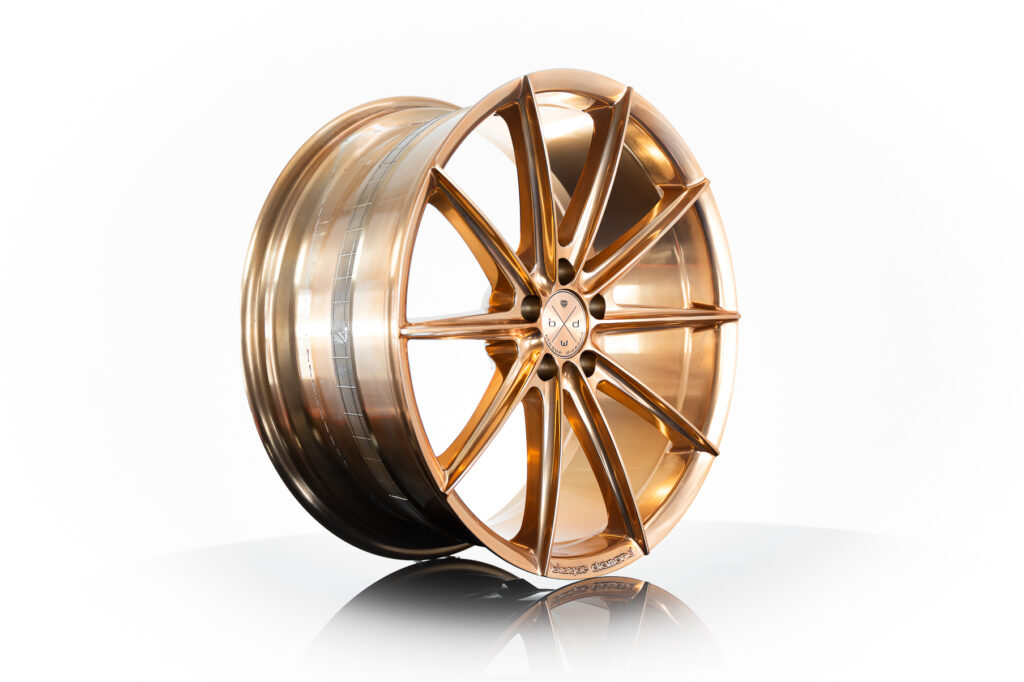 Blaque Diamond BD-11 Polished Rose Gold Classic Series Custom Finish Wheel Product Photo