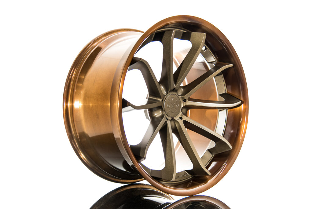 Blaque Diamond BD-23 Bronze Face with Brushed Copper Lip Classic Series Wheels Product Photo