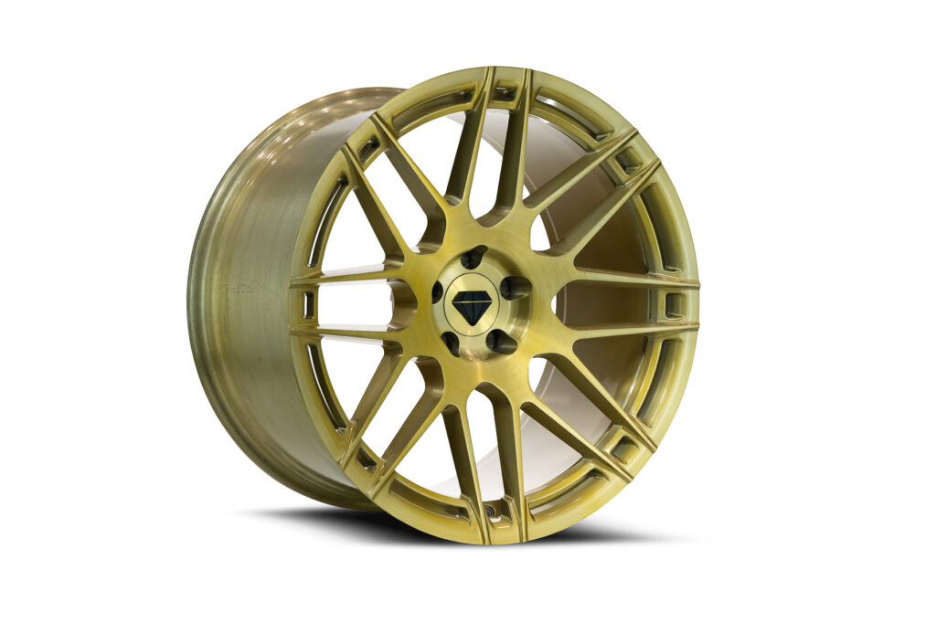 Blaque Diamond BD27 Brassy Clear Gold Flow Forged Series Wheel Product Photo