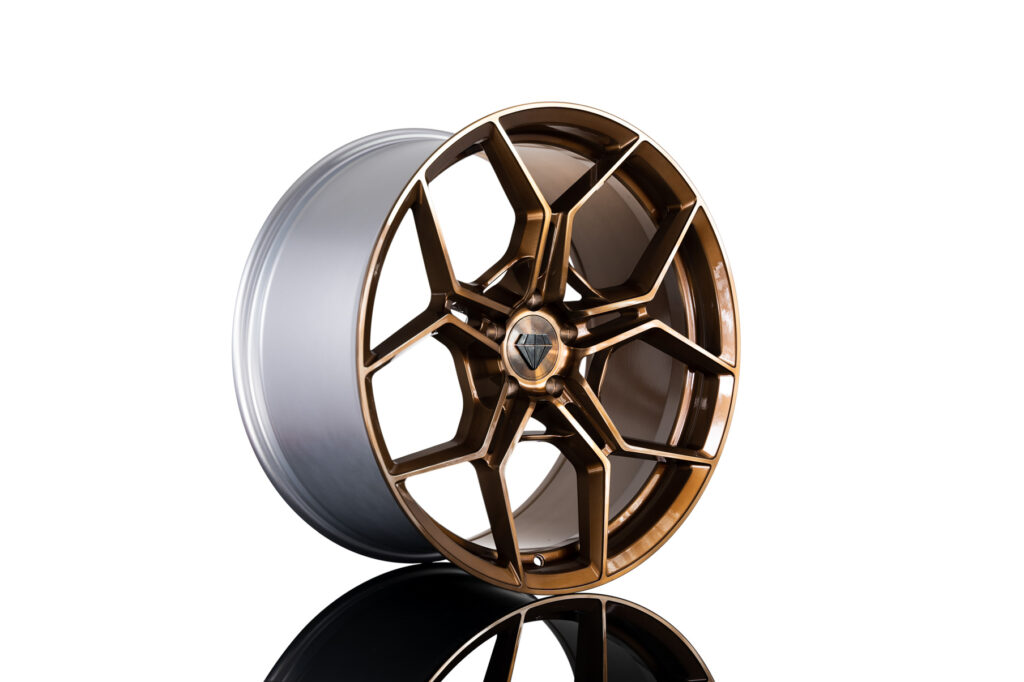 Blaque Diamond BD-F25 Custom Finish Brushed Bronze Flow Forged Series Wheel Product Photo