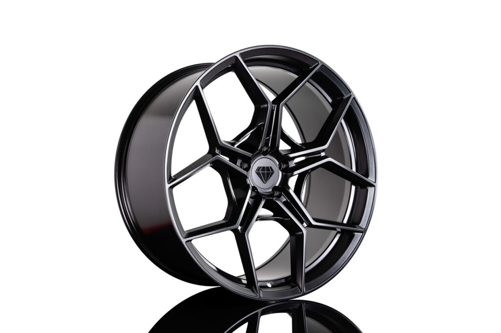 Blaque Diamond BD-F25 Custom Finish Satin Black Flow Forged Series Wheel Product Photo