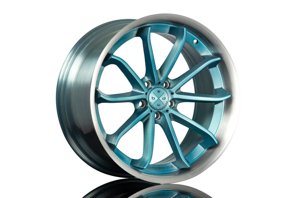 Blaque Diamond BD-23 Brushed Baby Blue Classic Series Wheels Product Photo