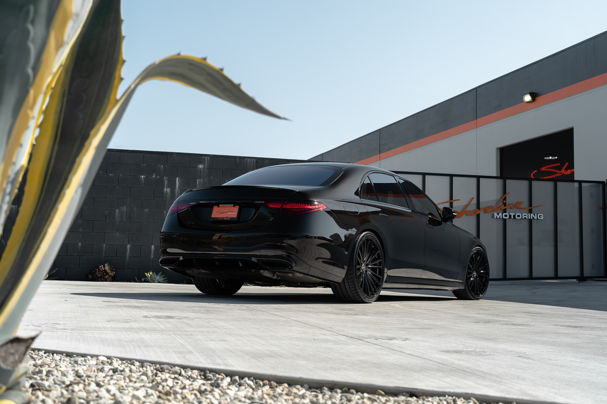 A 2023 Mercedes-Benz S580 on Blaque Diamond BD-715 Gloss Black Wheels