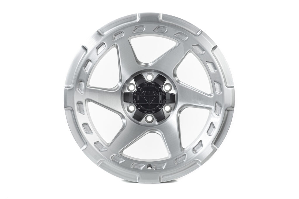 Blaque Diamond BD-O728 Brushed Silver Custom Finish Wheel Product Photo