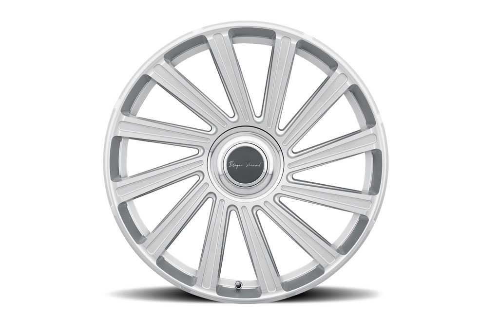 Blaque Diamond BD-40 Floating Center Cap in Brushed Silver Classic Series Wheel