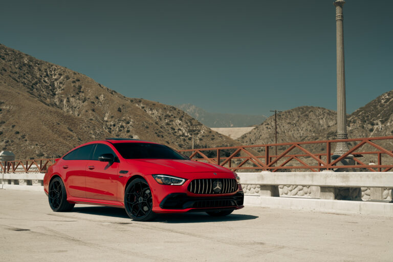 A 2022 Mercedes-Benz GT53 AMG on Blaque Diamond Gloss Black BD-F25 Wheels