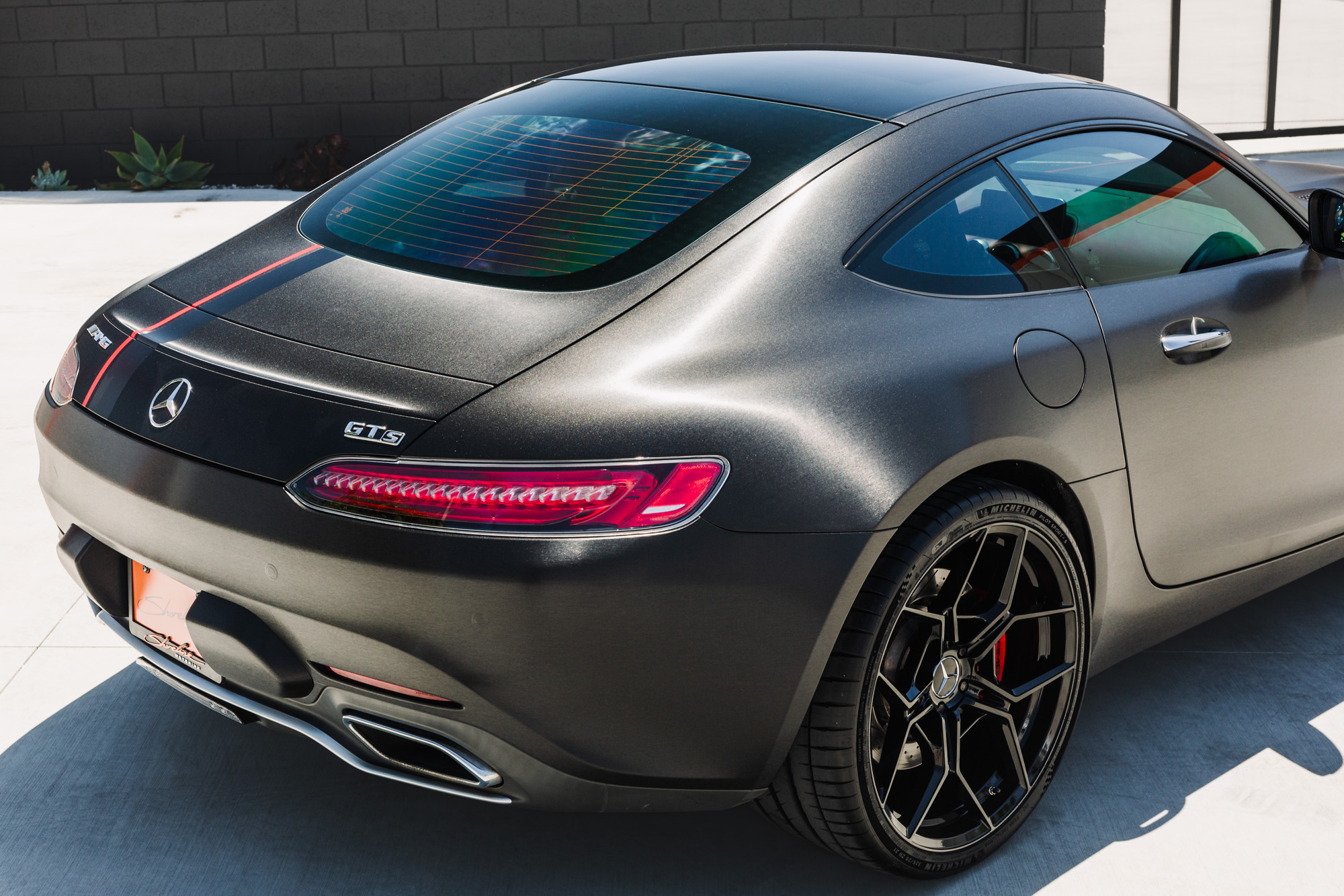 2016 Mercedes-Benz AMG GT S in Brushed Black on Blaque Diamond BD-F25 Wheels in Gloss Black